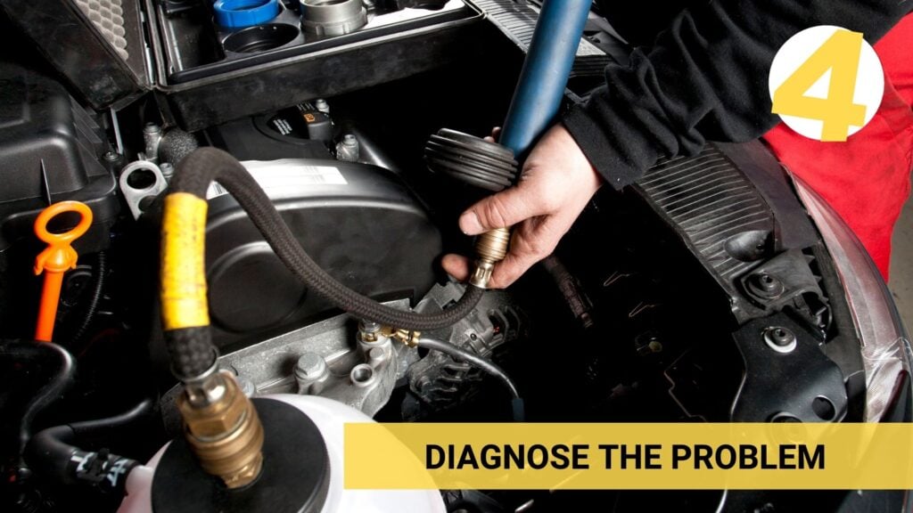 diagnose the problem of car oil leaking