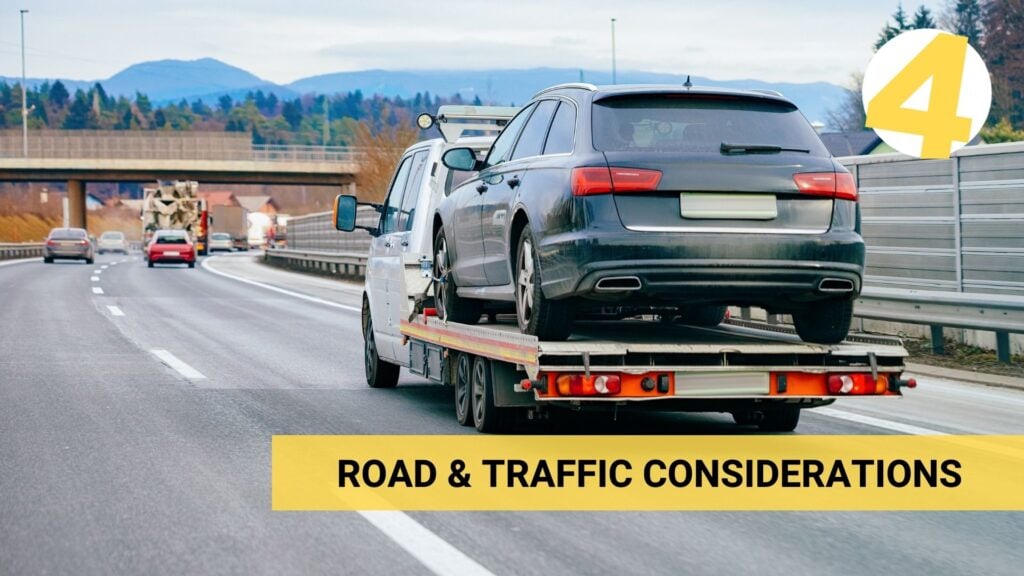 road and traffic considerations in towing