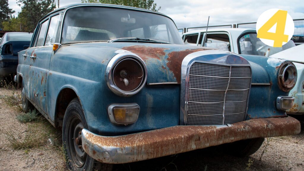 rusty old car