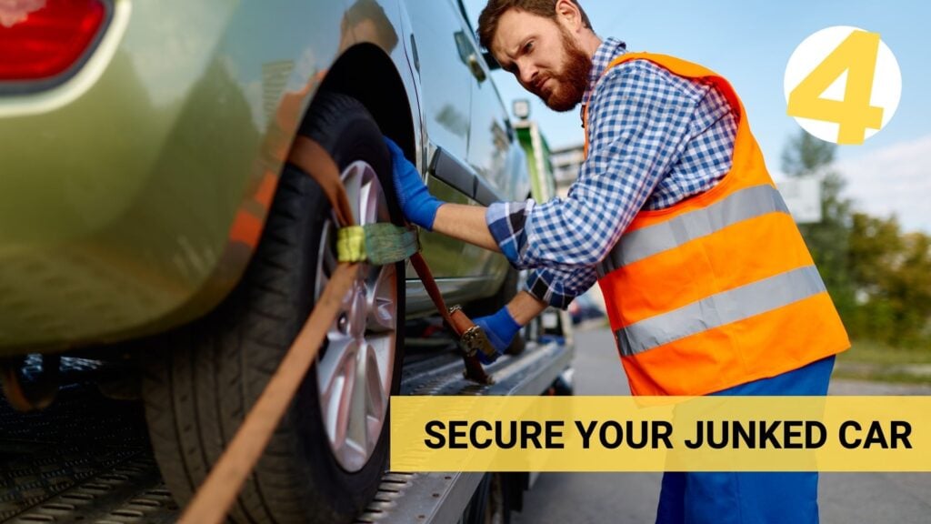 securing your junk car before towing