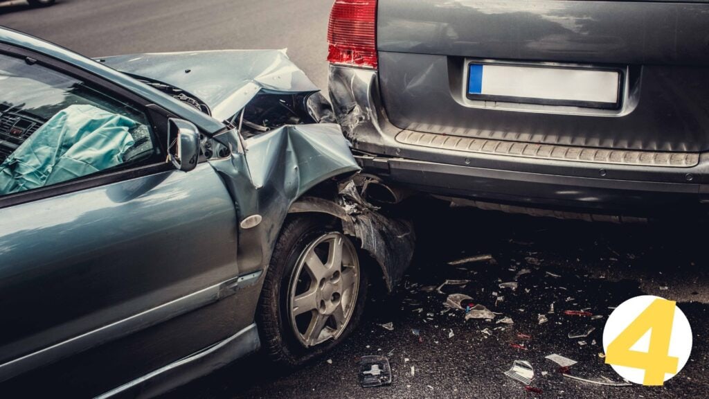 damaged car scrap