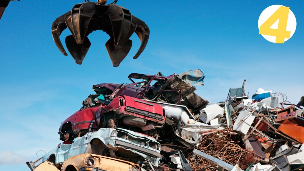 junking scrap car