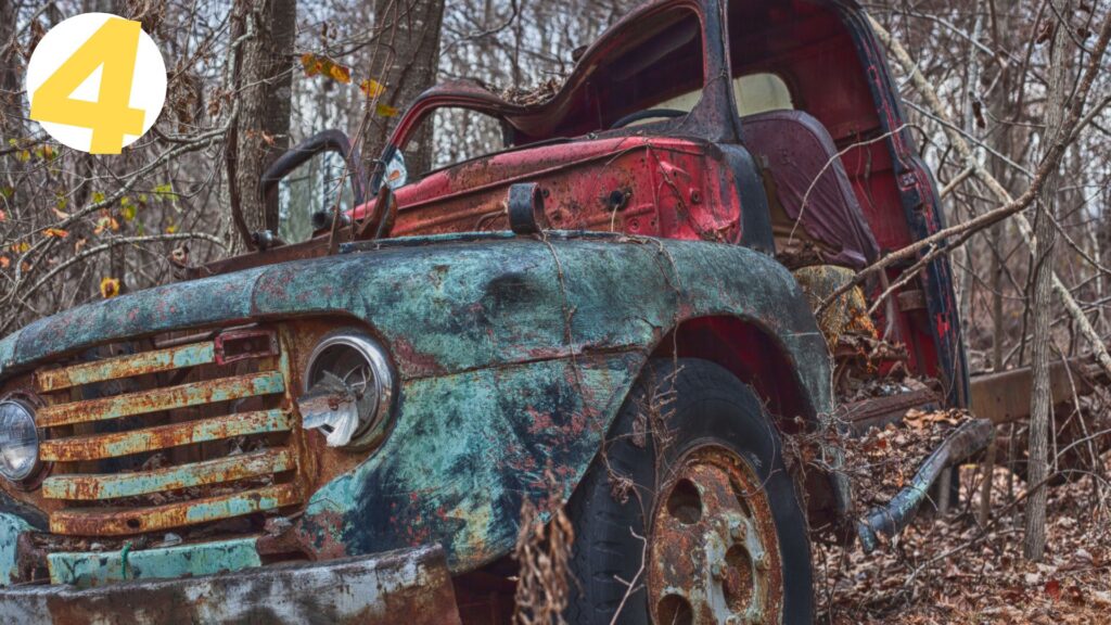 old rusty truck