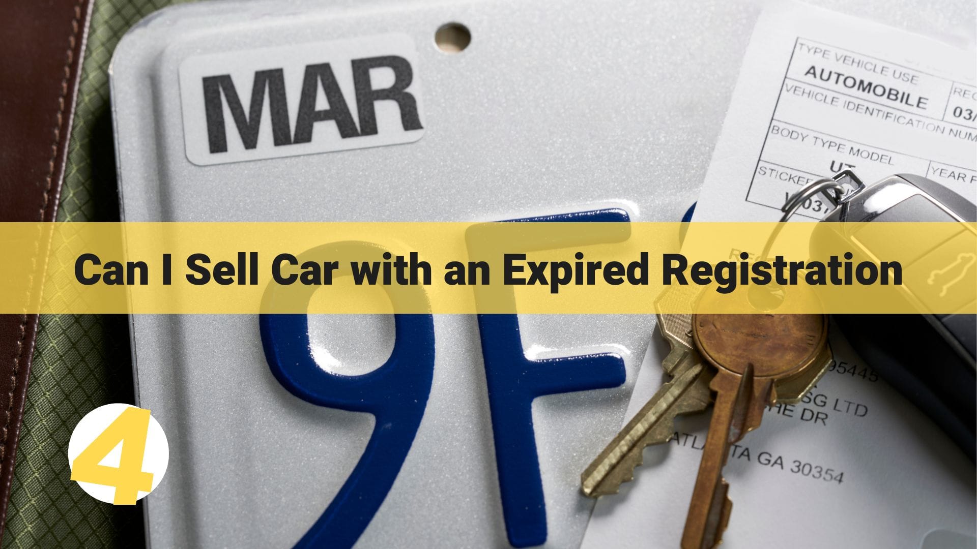 can i sell car with expired registration